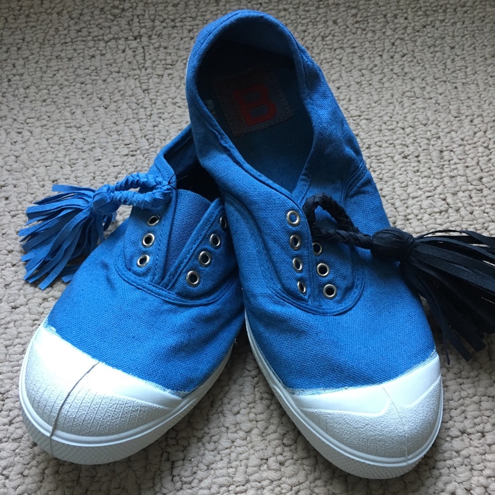 💙 BENSIMON Denim Blue original tennis shoe 💙